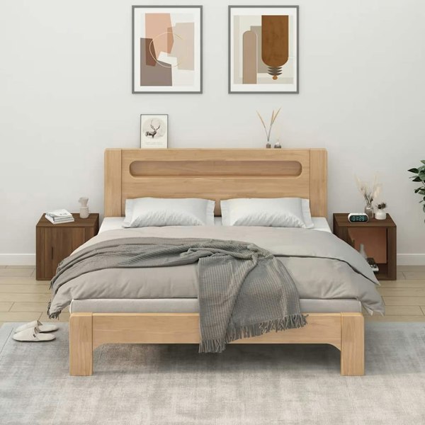 Berkfield Bedside Cabinets 2 pcs Brown Oak 50x39x47 cm