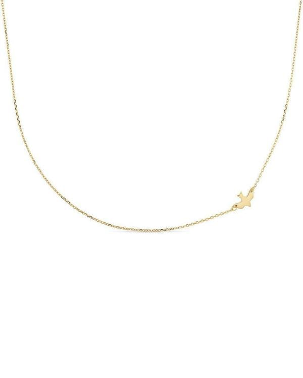 Dainty 18K Gold Bird Necklace Choker - Necklaces - Elk & Bloom