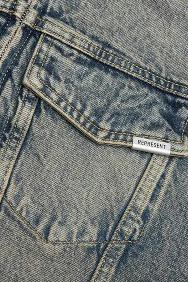 Represent Clo R4 Denim Jacket Blue Cream