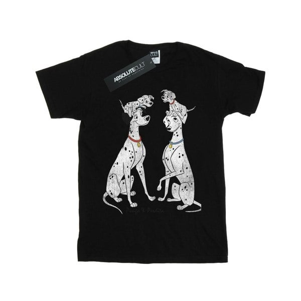 Disney Boys 101 Dalmatians Classic Pongo And Perdita T-Shirt - Black