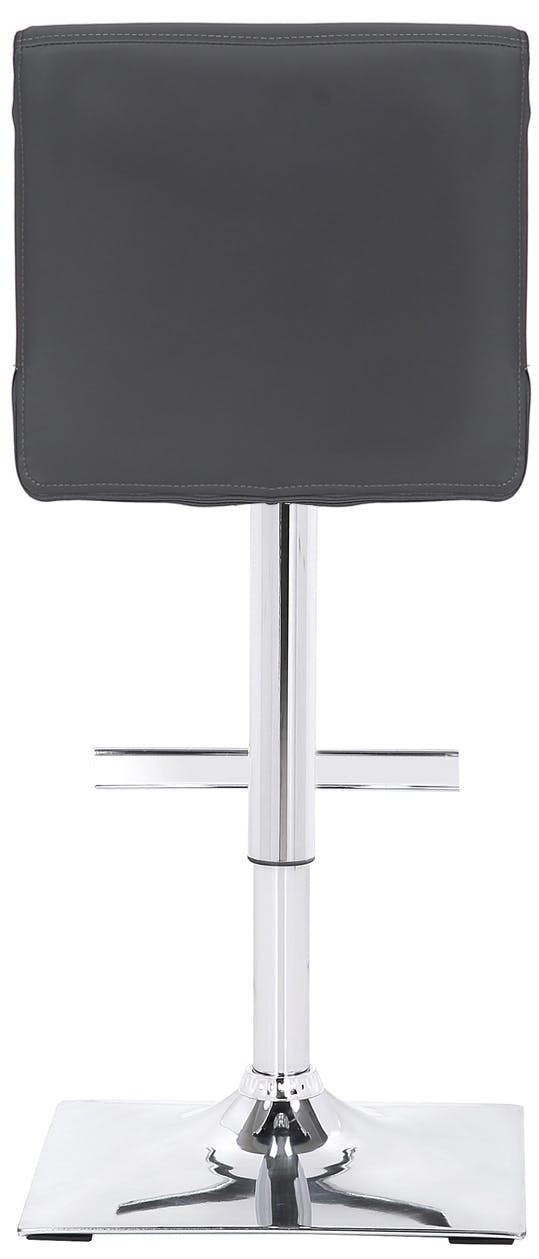 Lamboro Snella Breakfast Bar Stool, Chrome Footrest, Height Adjustable Swivel Gas Lift, Home Bar & Kitchen Barstool, Charcoal Grey