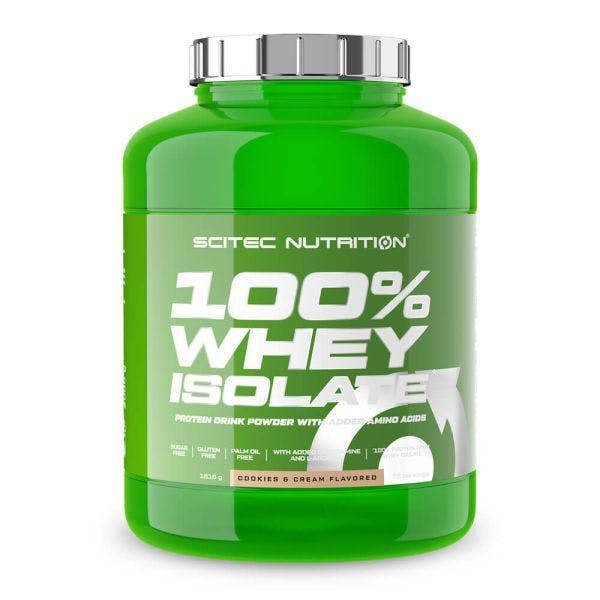 SciTec 100% Whey Isolate, Cookies & Cream - 1816g