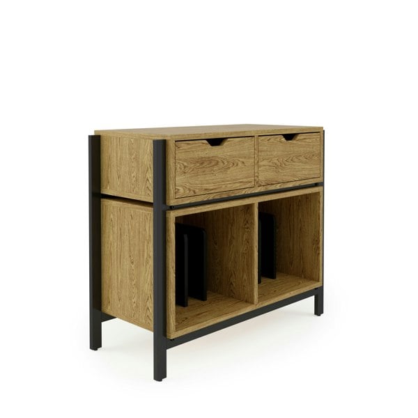 Dorel Home Louisiana Plus Turntable Stand Oak Look