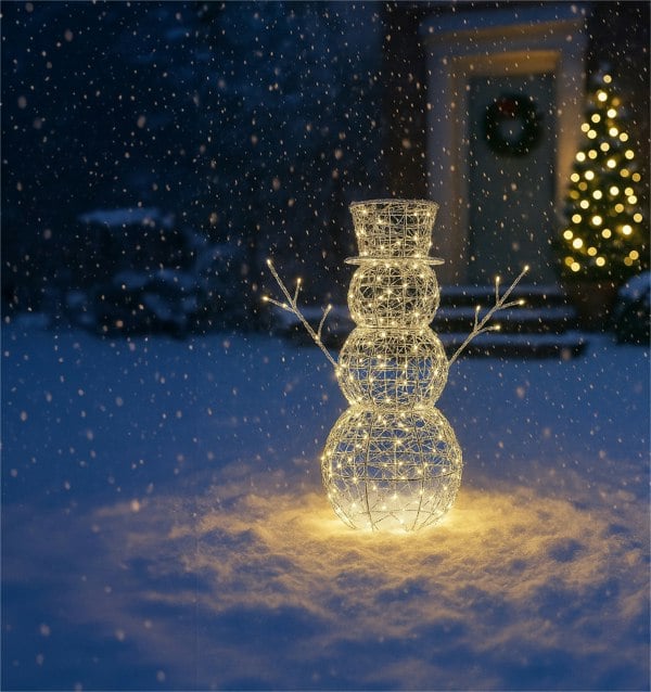 Xmas Haus 58CM Floor-Mounted LED Christmas Holiday Festive Snowman