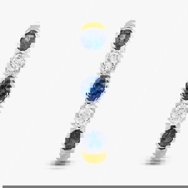 T. H. Baker 18ct Yellow Gold Brilliant Cut Sapphire & Diamond Five Stone Ring 23690