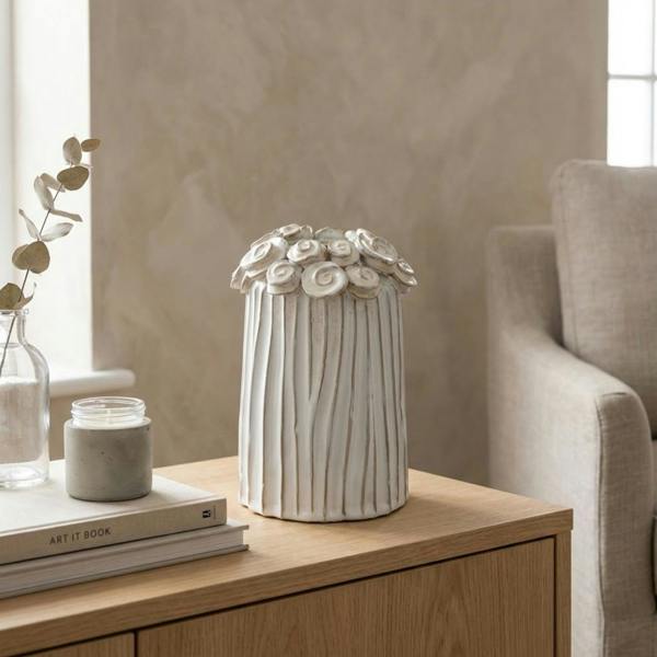 Garden Greatness Relica White Washed Flower Vase