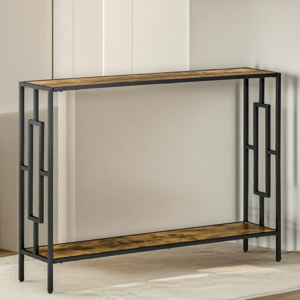 Rafaelo Mobilia 106CM Wide Narrow Console Table Industrial Style