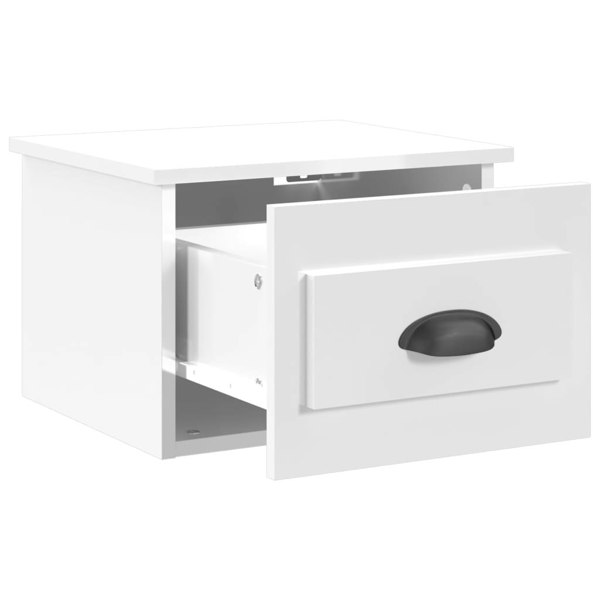 Berkfield Wall-mounted Bedside Cabinets 2 pcs High Gloss White 41.5x36x28cm