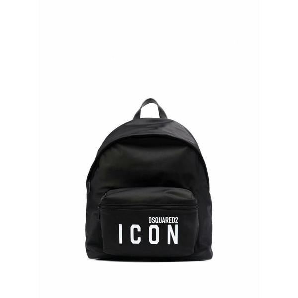 Dsquared ICON Logo-print Pocket Backpack   in  Black