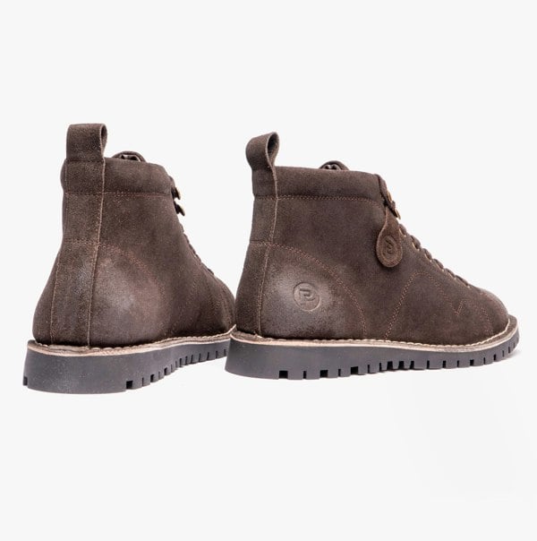 Popps 1961 MOD Mens Suede Boots Brown