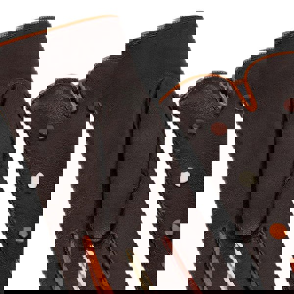 Embassy London Toasty - Dark Brown - Women's quality Italian leather gloves lined with thin wool