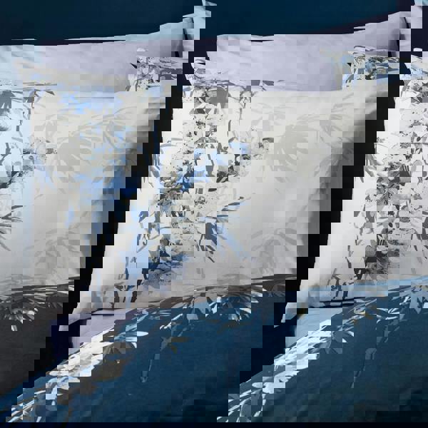 Catherine Lansfield Kyoto Floral Reversible Duvet Cover Set Blue