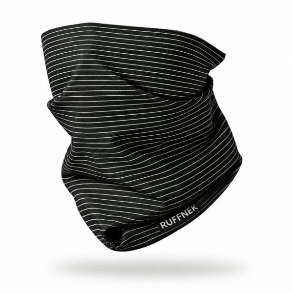 RUFFNEK Black Pinstripe Neck Gaiter Snood | RUFFNEK®