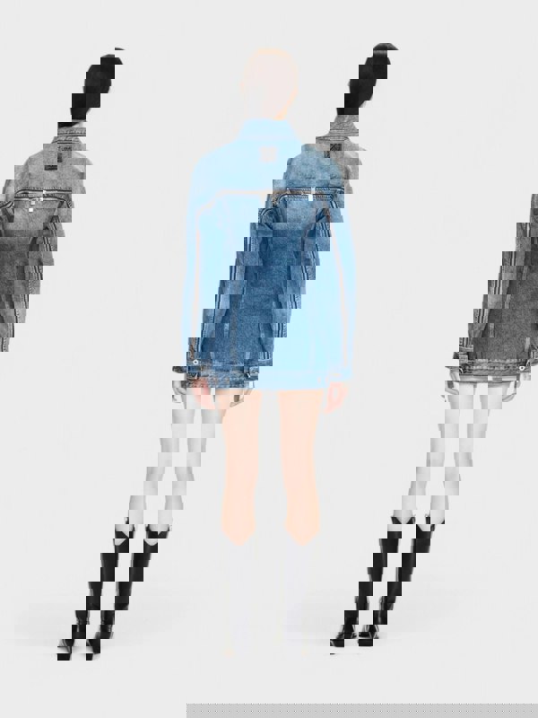 Off - White Round Zip Dress Denim Blue - Supplied FashionOff White
