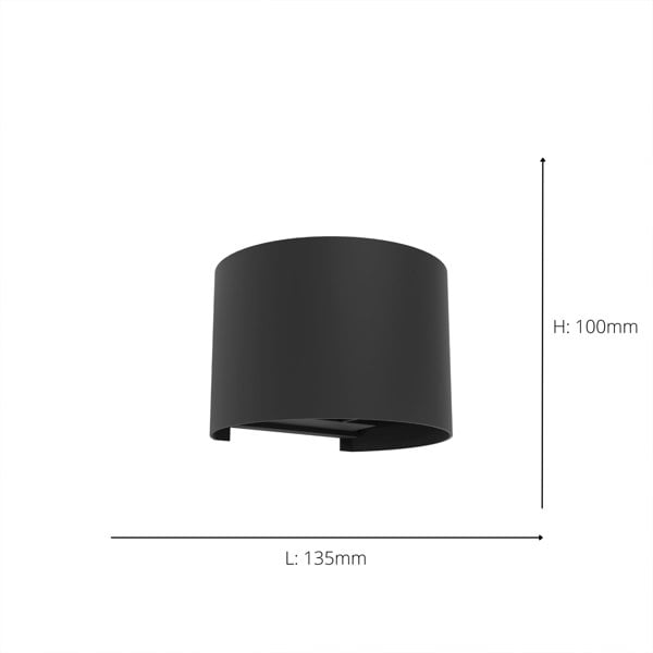 EGLO Calpino 3 Outdoor Wall Light Black