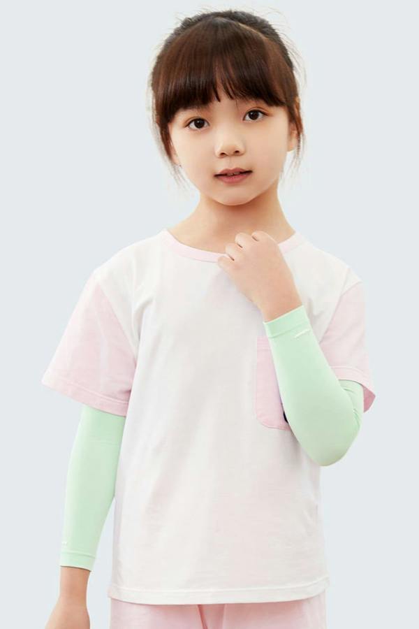 Anniou Kids Cooling Sun Sleeves - Light Green