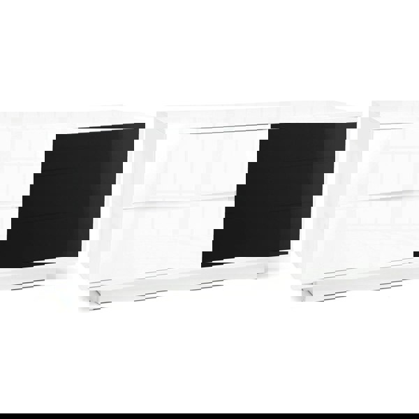 Centurion Supports Gallus Ultra Remote Friendly BeamThru Gloss White with 2-White Drawers 32"-55" Flat Screen Cabinet TV Stand