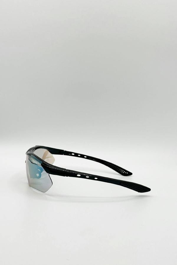 Outdoor Sports Racer Sunglasses In Muted Multi With Case - svnx