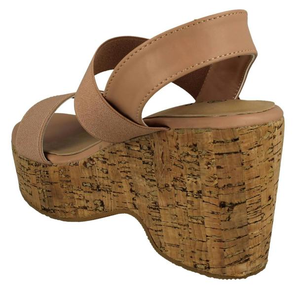 Savannah Ladies Savannah Platform Wedge Sandals F2298