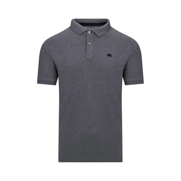 Raging Bull Mens Classic Organic Polo Shirt - Grey Marl