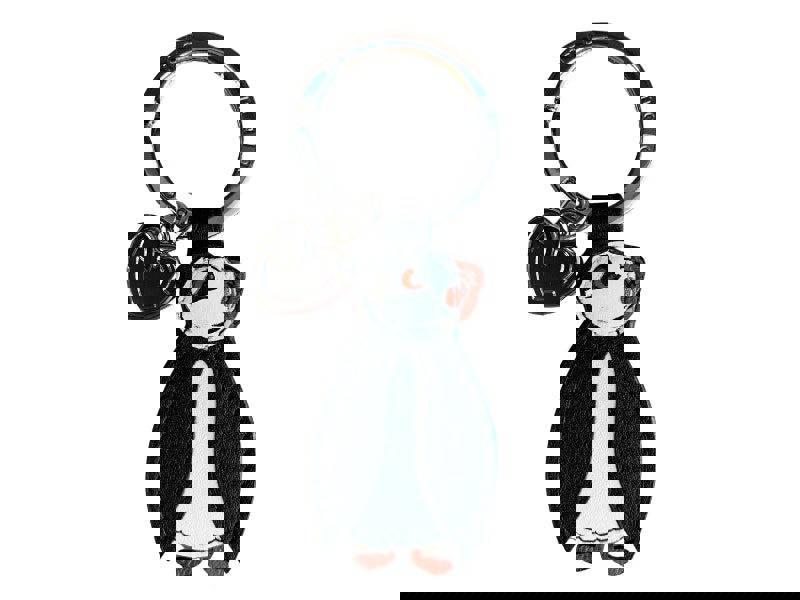 Mala Leather Puffin Leather Keyring