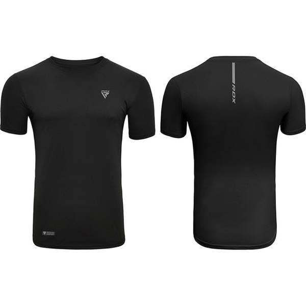 RDX Sports CLOTHING T-SHIRT MICRO T2 BLACK PLUS
