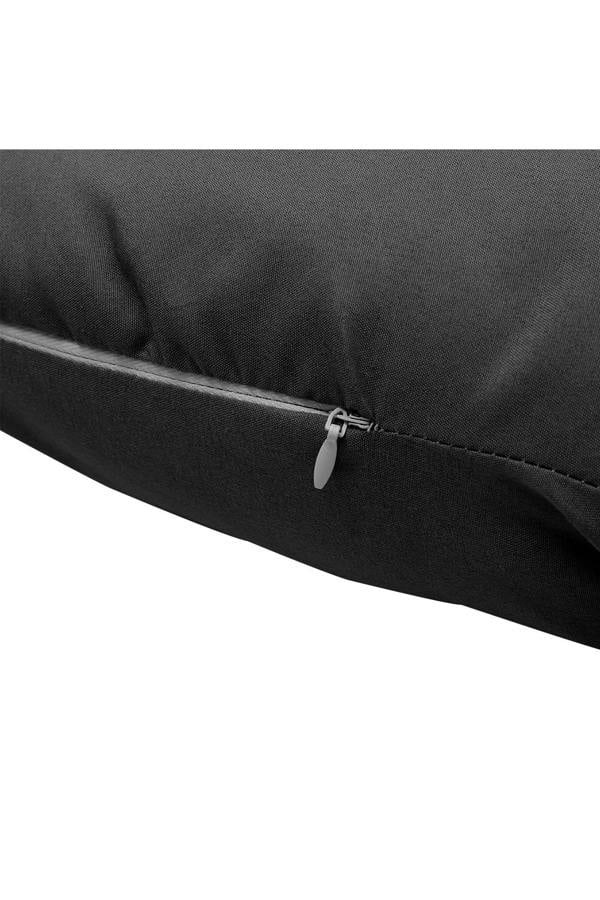 Living and Home Outdoor T-Shaped Egg Chair Cushion Hanging Swing Chair Pad,Black