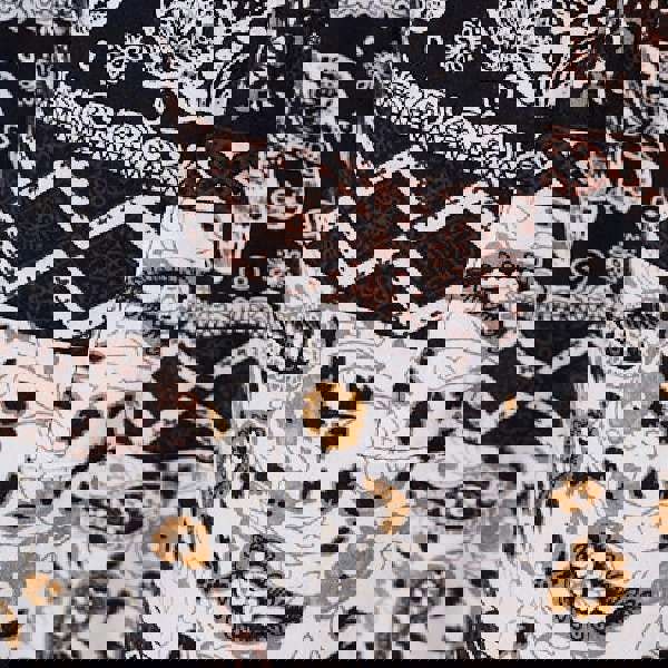 Beige | Elephant Print High Waist Harem Pants