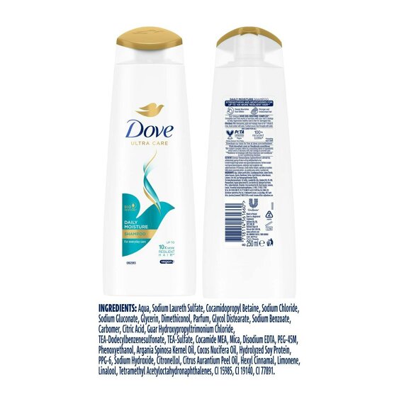 Dove Nutritive Solutions Shampoo 250ml, Daily Moisture for Dry Hair