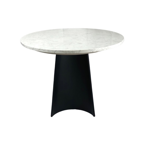 Rosemary Oval Dining Table - Black & White Marble