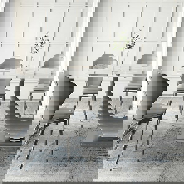 Vera Dining Table & Chairs, Sintered Stone, White-Weilai Concept-Weilai Concept