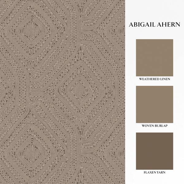 Abigail Ahern Artisan Weave Wallpaper | Fawn