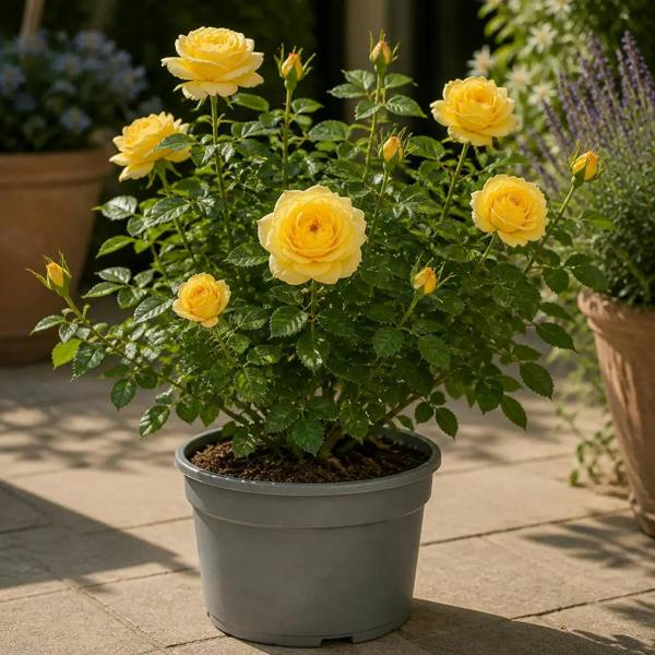 3L Golden Wedding Yellow Rose Bush - Beautiful Flowering Plant Gift