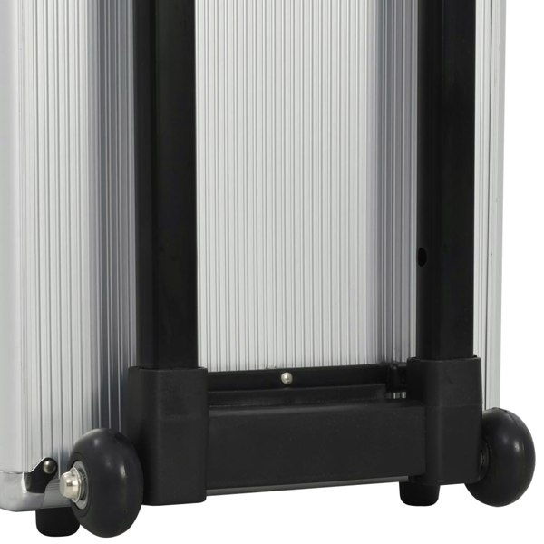 Berkfield Pilot Trolley 47x39x27 cm Silver Aluminium