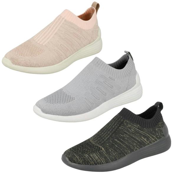 Reflex Ladies Reflex Ribbed Slip On Pumps F7092