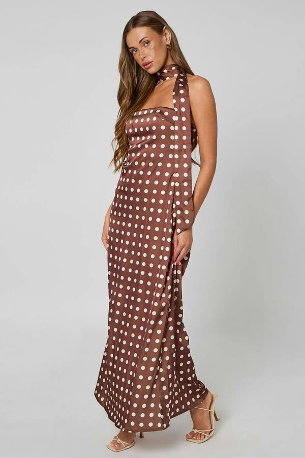 Urban Bliss Spot Bandeau Maxi Dress
