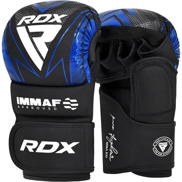 RDX Sports GRAPPLING GLOVES SHOOTER IMMAF-1 BLUE