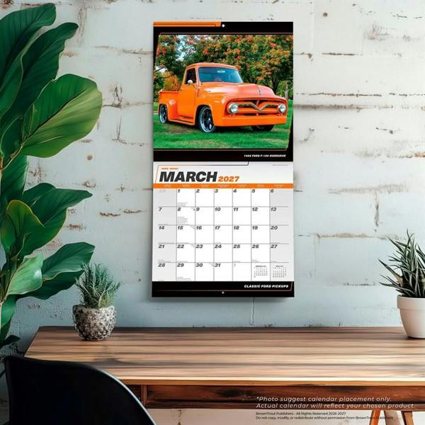 Classic Ford Pickups Calendar 2027, Wall Calendars, Month To View, Transport, Gift