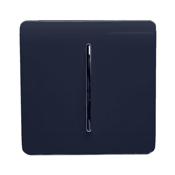 Trendi Switch 1 Gang Intermediate Rocker Light Switch in Navy Blue