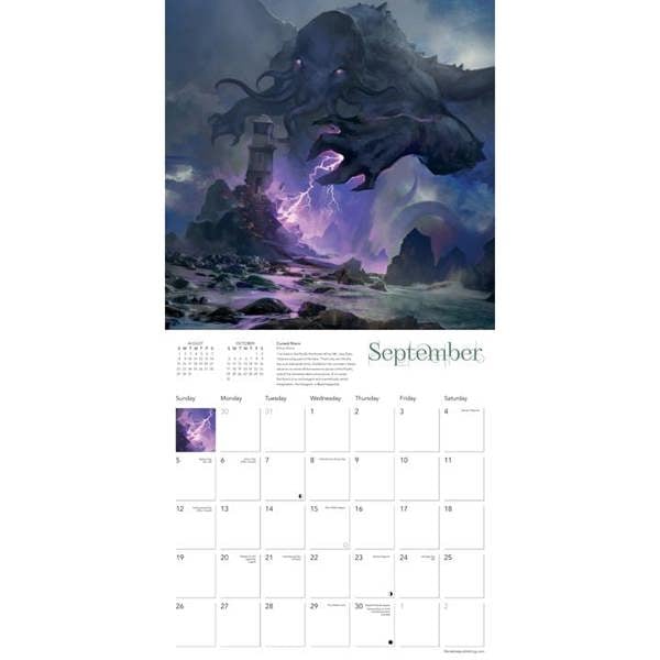 Cthulhu Calendar 2027, Wall Calendars, Month To View, Art, Gift