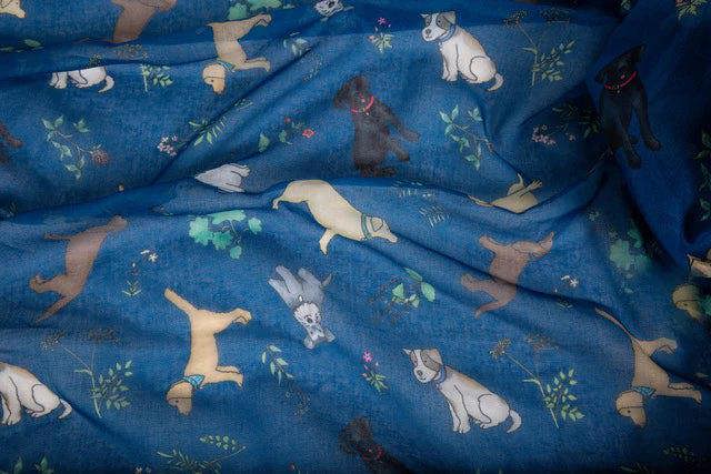 Art on Scarves Recycled Bottle Scarf - Dogs