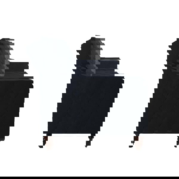 Dorel Home Vintage Tufted Sofa Bed in Velvet Blue