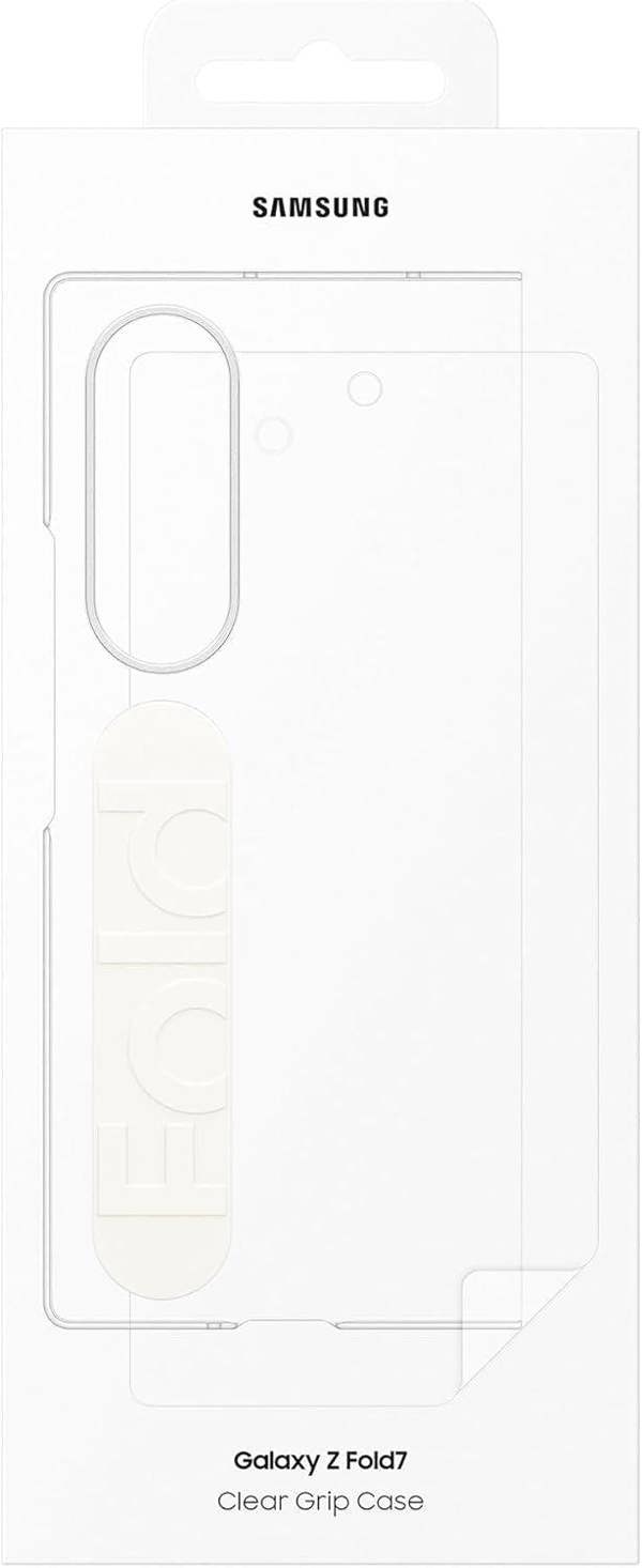 Samsung Galaxy Z Fold 7 8.0" Clear Case with Grip Stand - EF-QF966CTEGWW