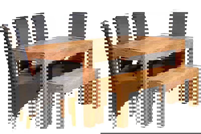 IH Design Logan Light Mango Large Dining Table 6ft (180cm)