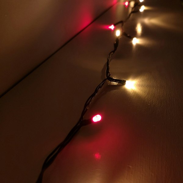 Samuel Alexander 720 LED 57.5m Premier SupaBrights Indoor Outdoor Christmas Multi Function Mains Operated String Lights with Timer in Red & Gold