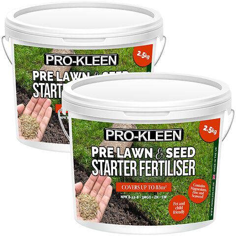 ProKleen Pro-Kleen Pre Lawn & Seed Starter Fertiliser - Phosphorus Rich Formula with Nitrogen, Potassium & Magnesium Oxide 5kg
