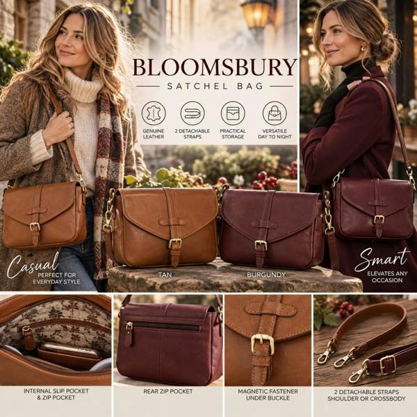 Mala Leather Bloomsbury Satchel Bag