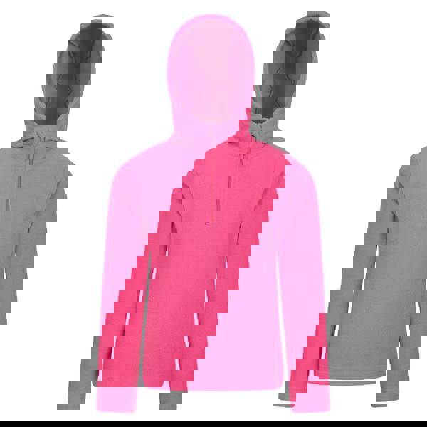 Mountain Warehouse Childrens/Kids Camber II Fleece Hoodie - Dark Pink