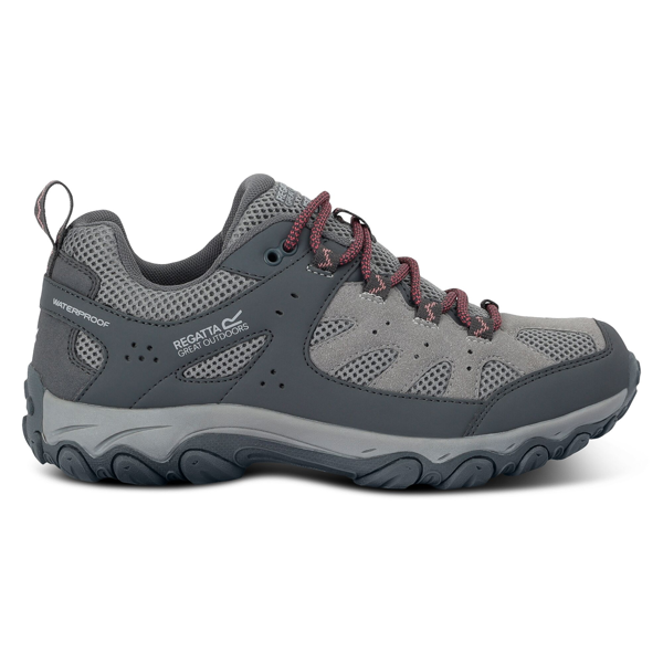 Regatta Womens Edgepoint IV Low Walking Shoes - Dark Steel/Dusty Rose