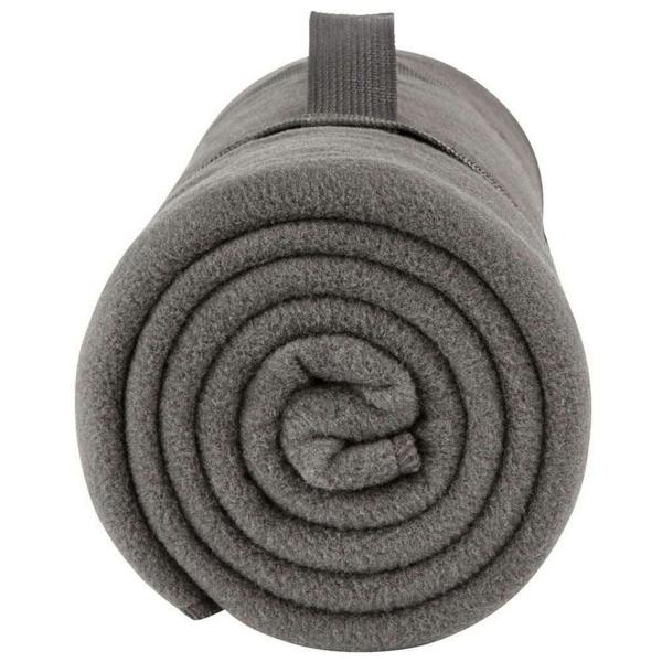 SOLS Plaid Pill Resistant Fleece Blanket - Charcoal